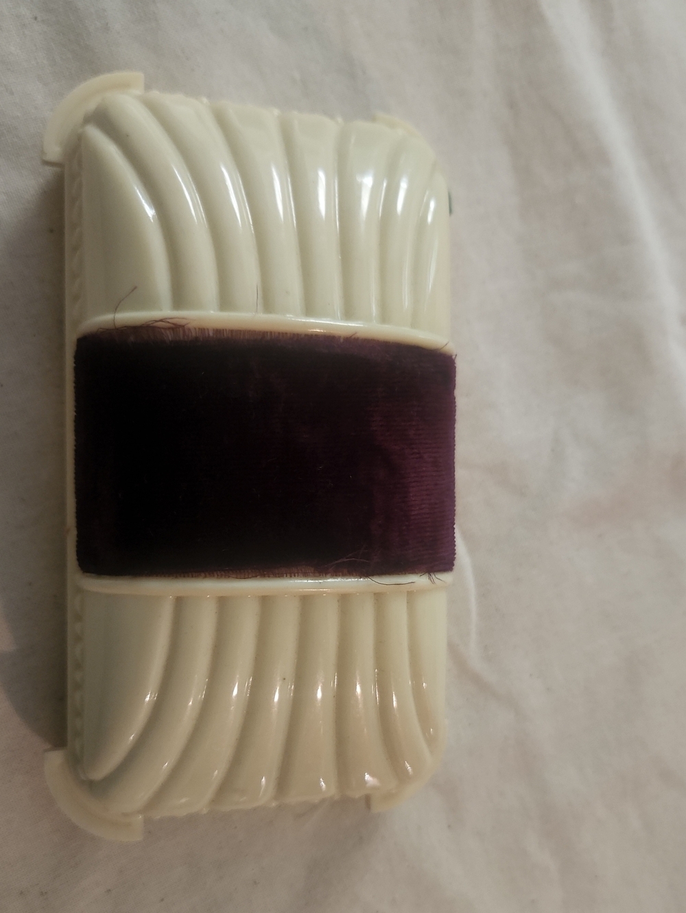 Vintage Cream and Dark Watch Box